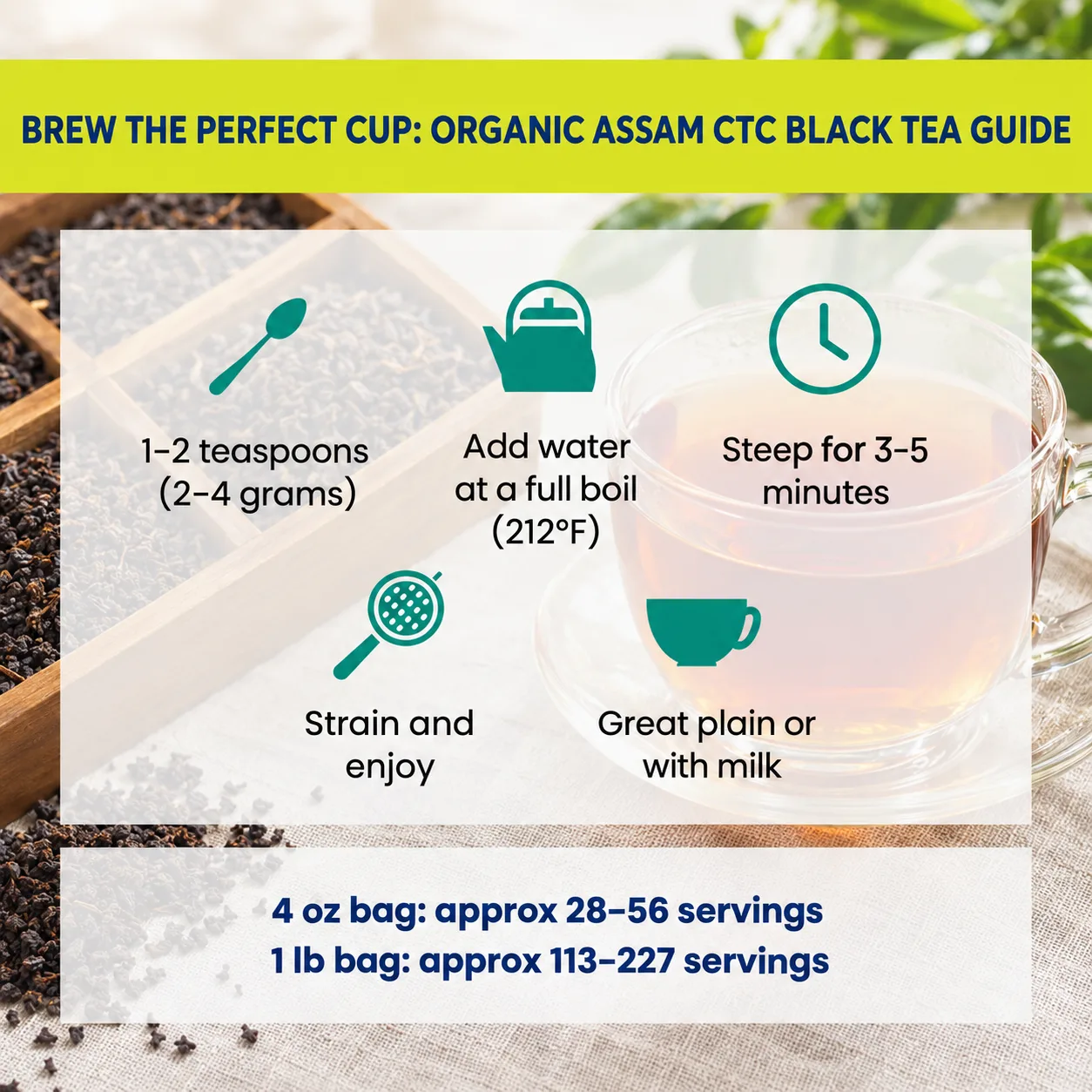 how to brew Assam CTC Black tea