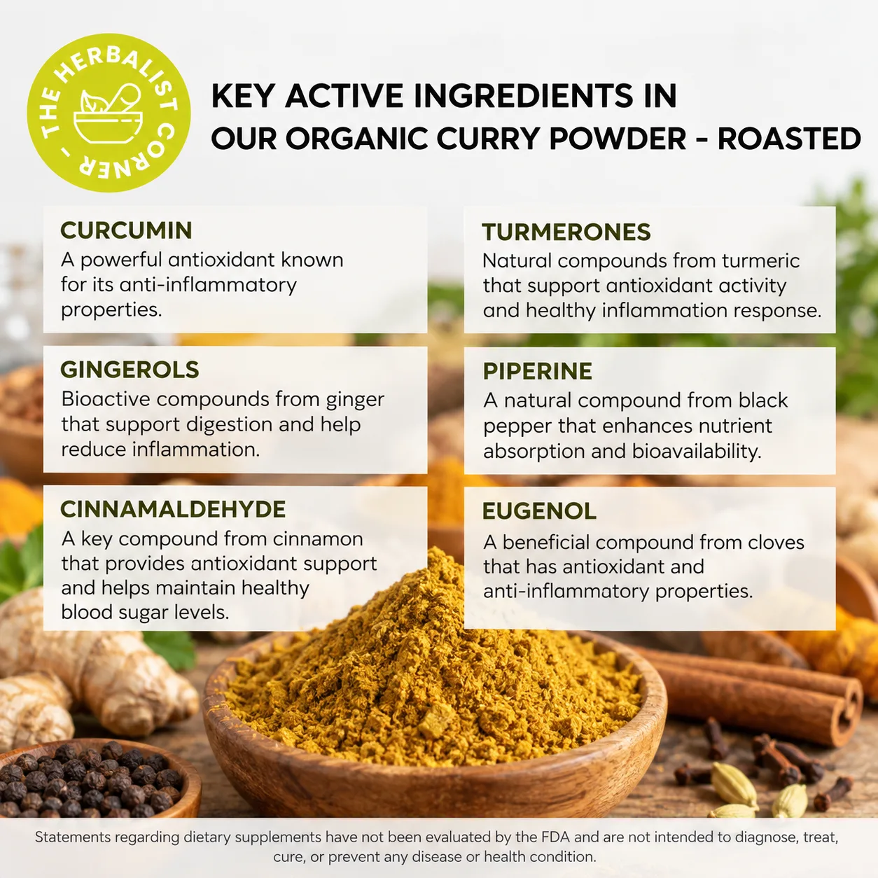 organic curry powder roasted key ingredients