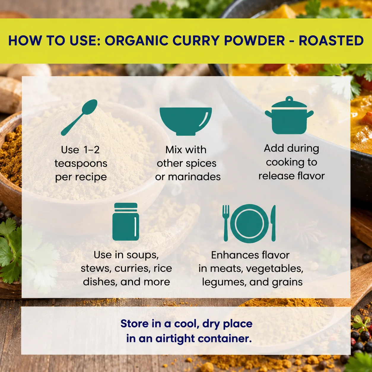 how to use Roasted Curry Powder