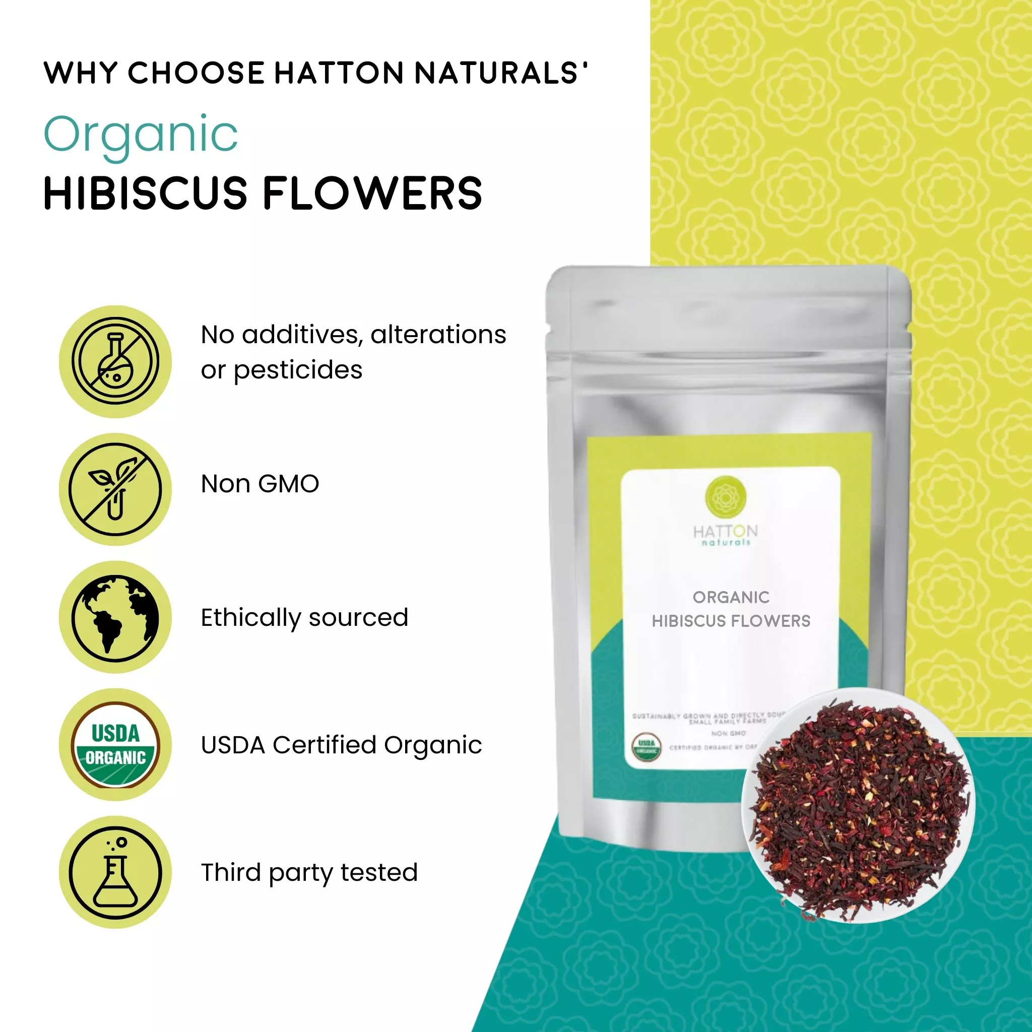 Organic Hibiscus Cut & Sifted