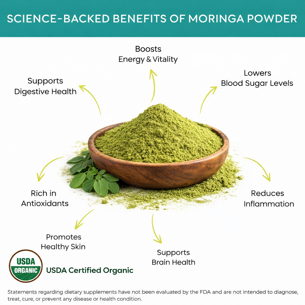 organic moringa powder benefits