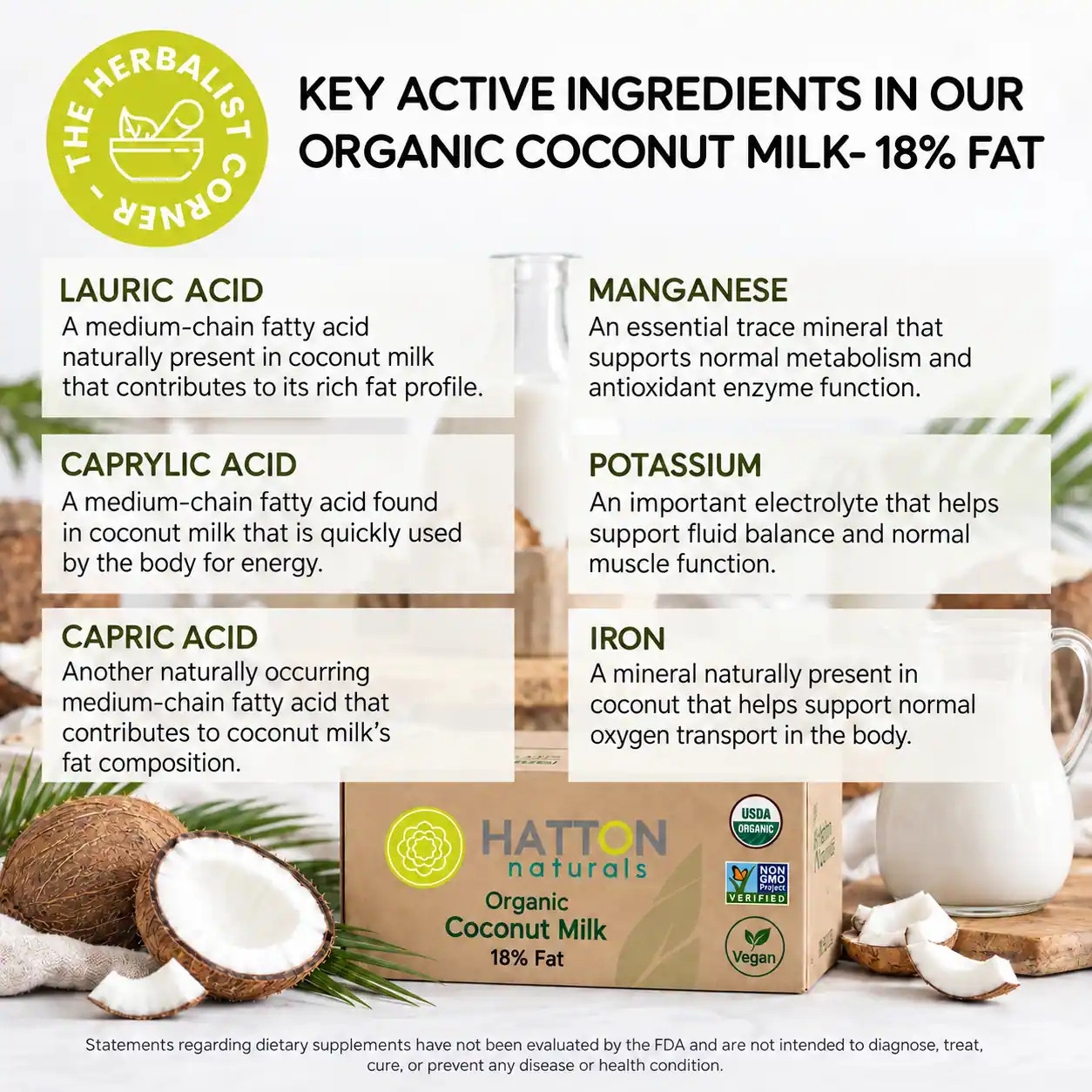 organic coconut milk key ingredients
