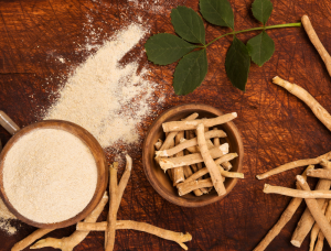 Ashwagandha root for stress relief and energy