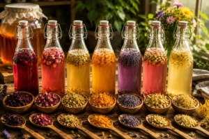 dried flowers kombucha best herbs to flavor