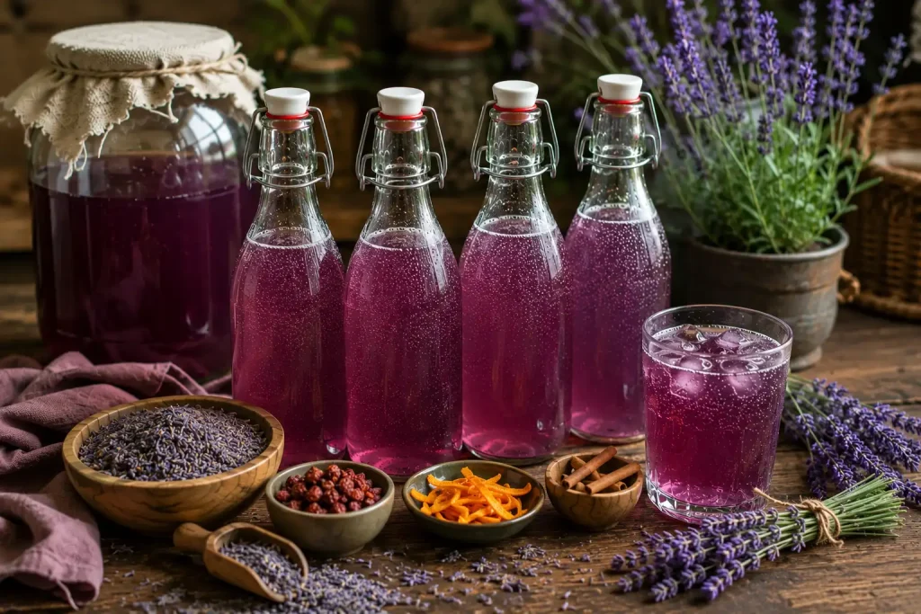 lavender kombucha