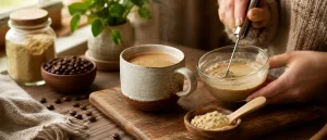 maca powder in coffee