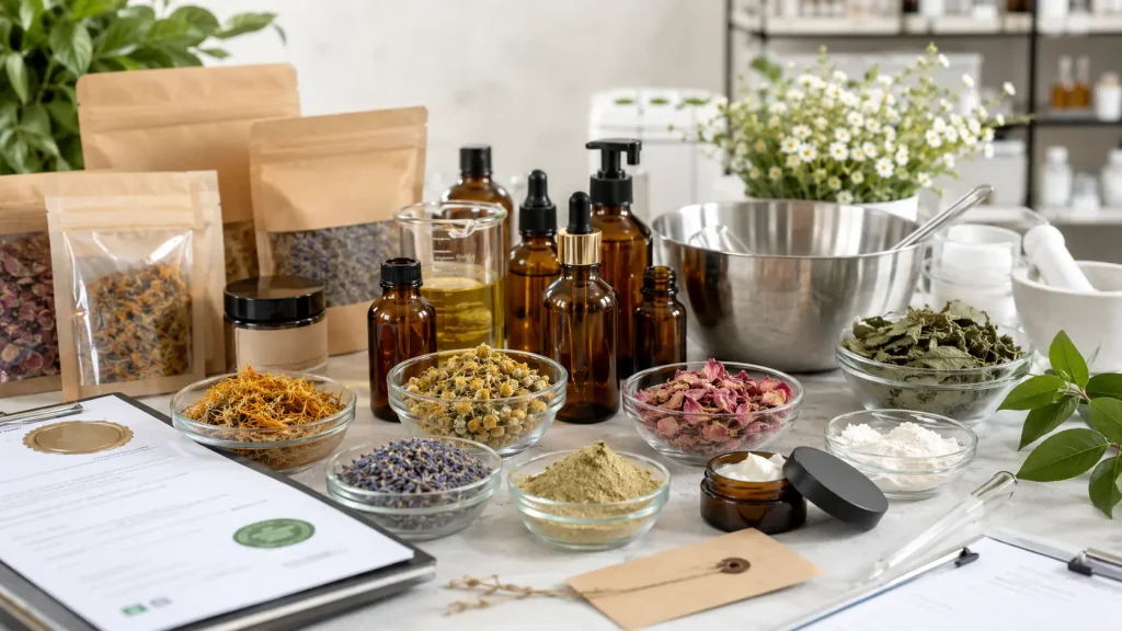 organic botanicals cosmetics supplier