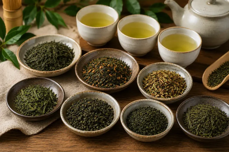 organic green tea types