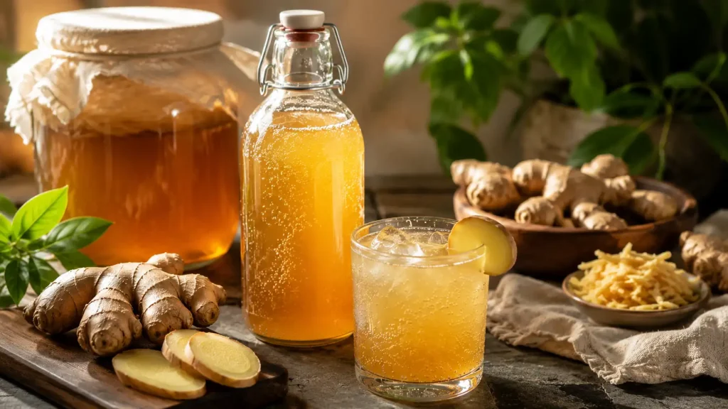 ginger kombucha recipe