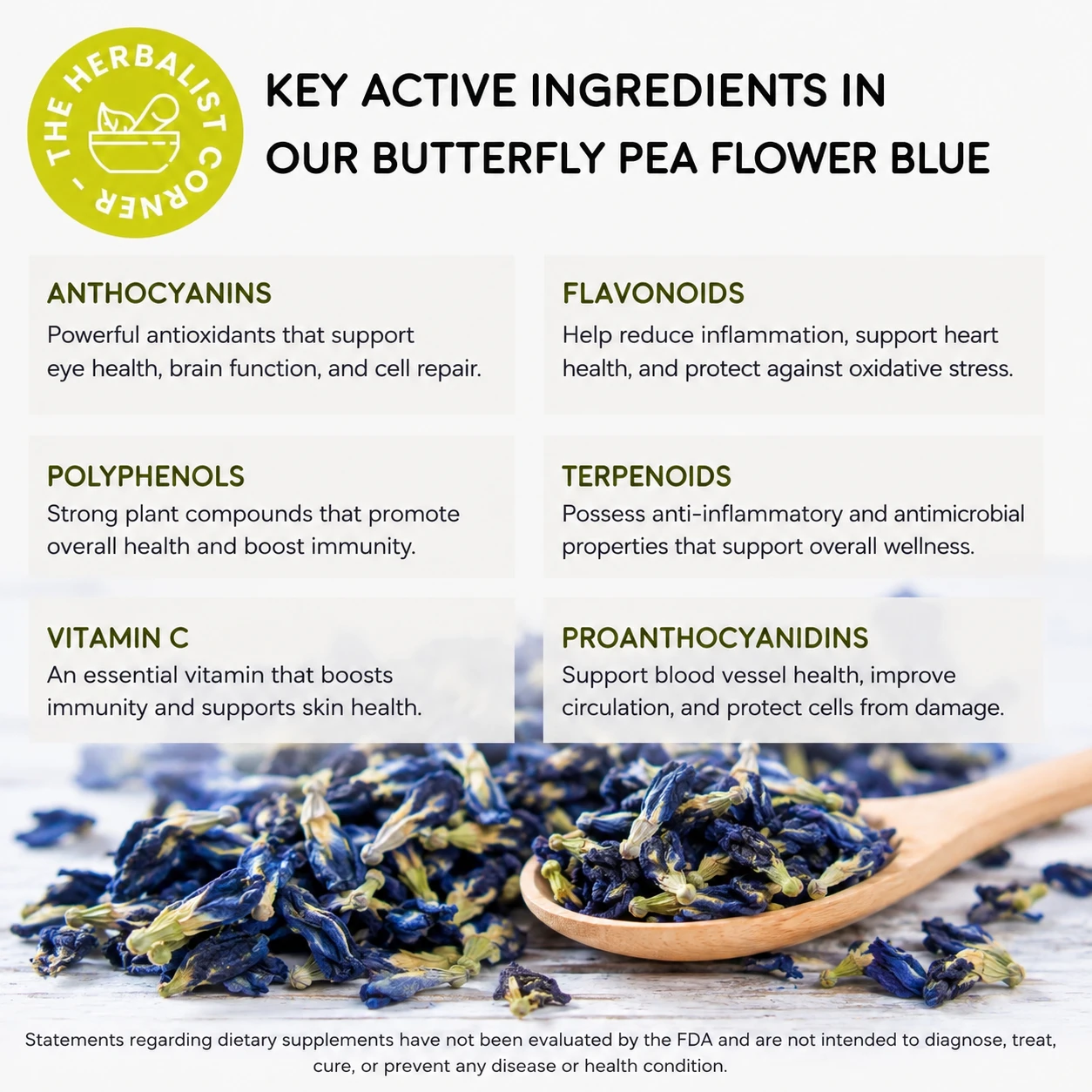 butterfly pea flower blue key ingredients