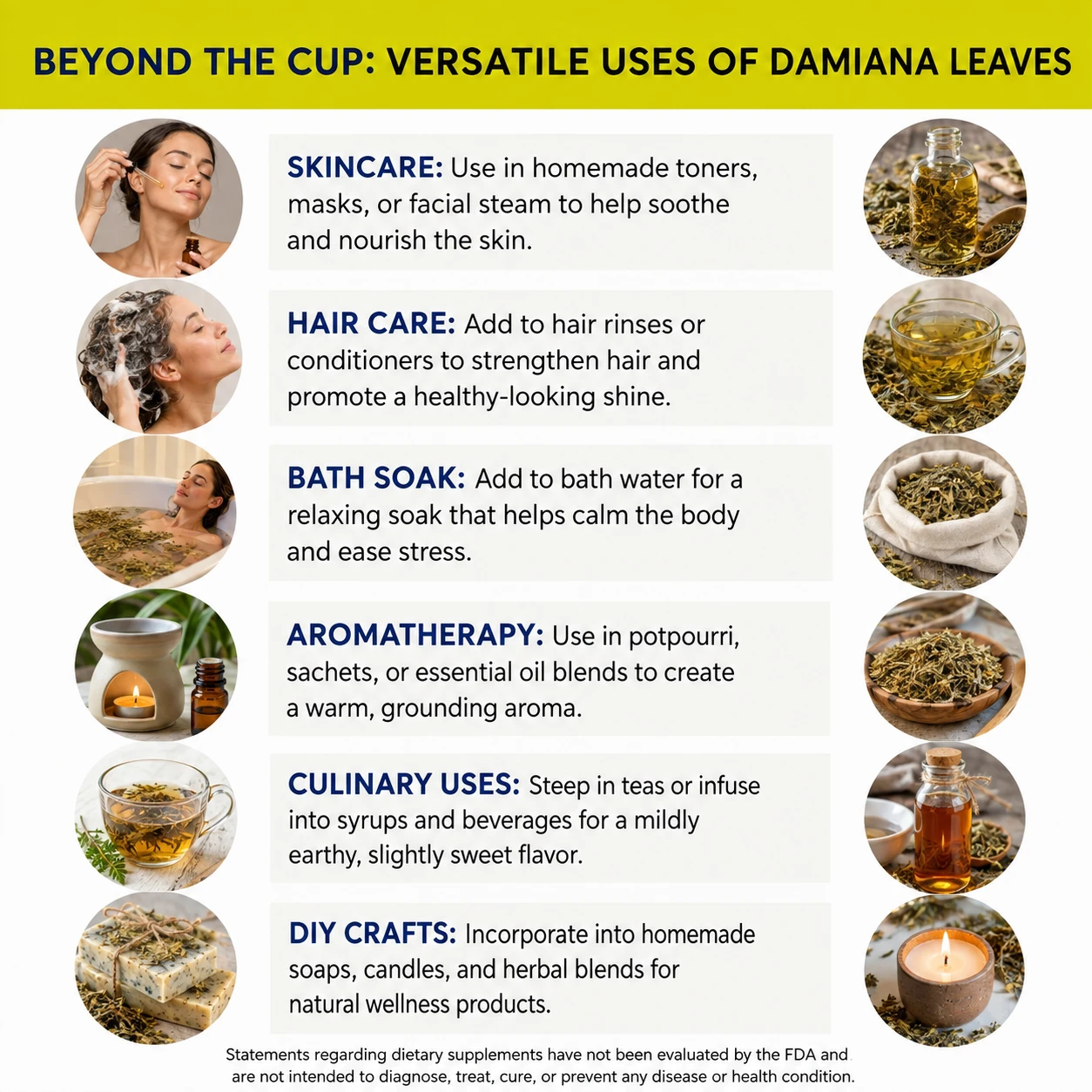 damiana leaves cs versatile uses