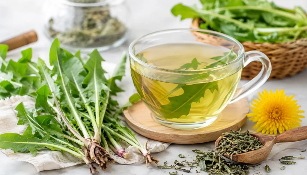 dandelion leaf tea