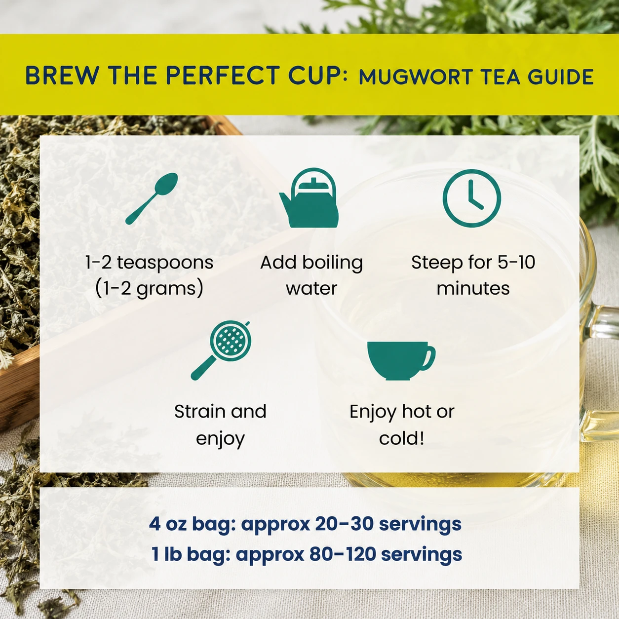 how to brew Mugwort tea