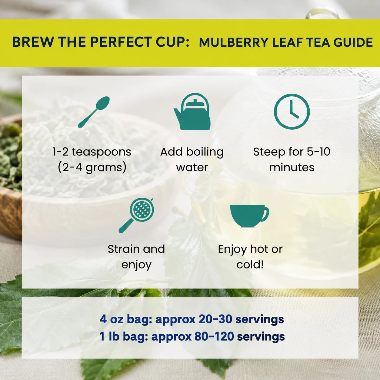 how to brew Mulberry Leaf tea