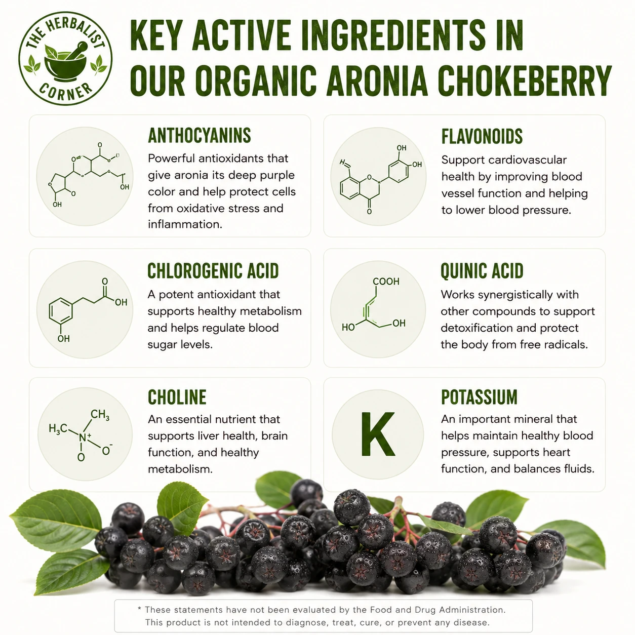 organic aronia chokeberry key ingredients