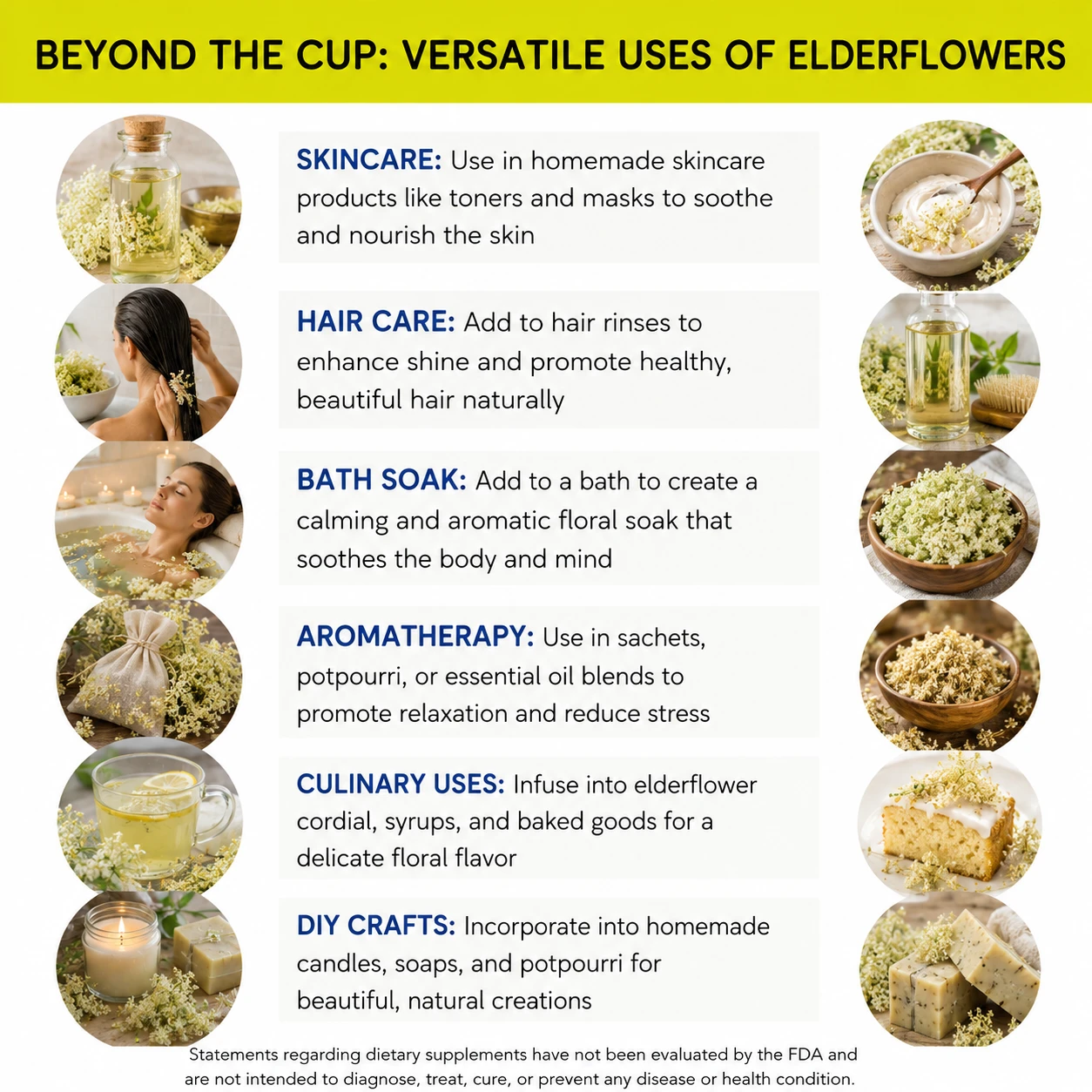 organic elderflowers versatile uses
