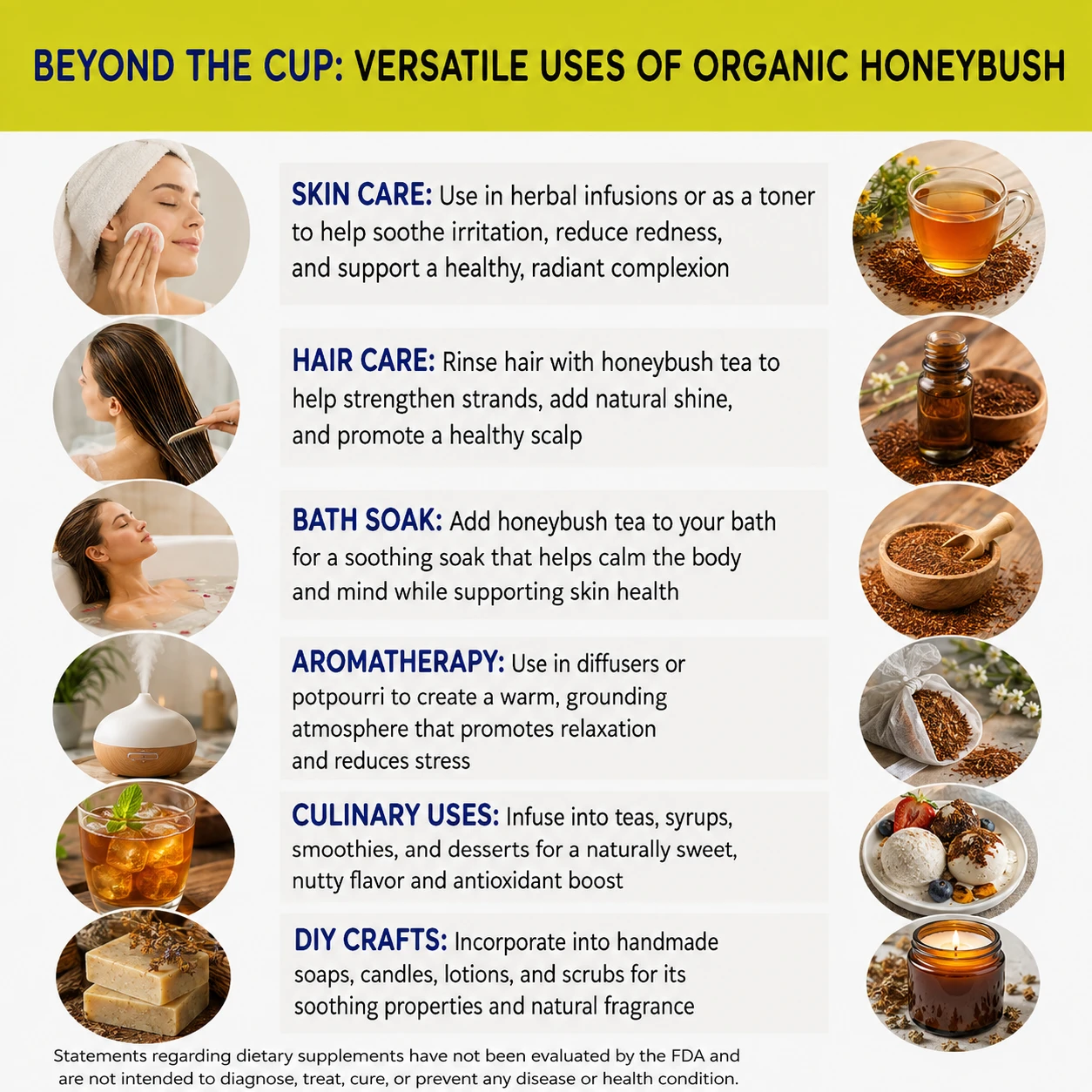 organic honeybush versatile uses