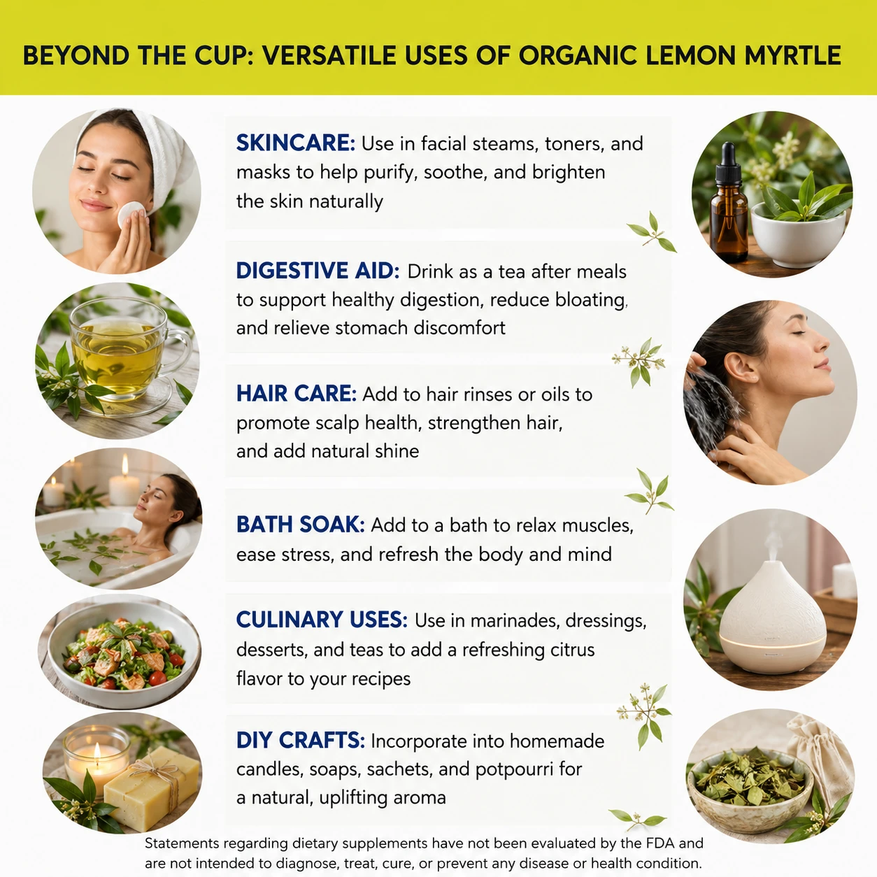 organic lemon myrtle versatile uses