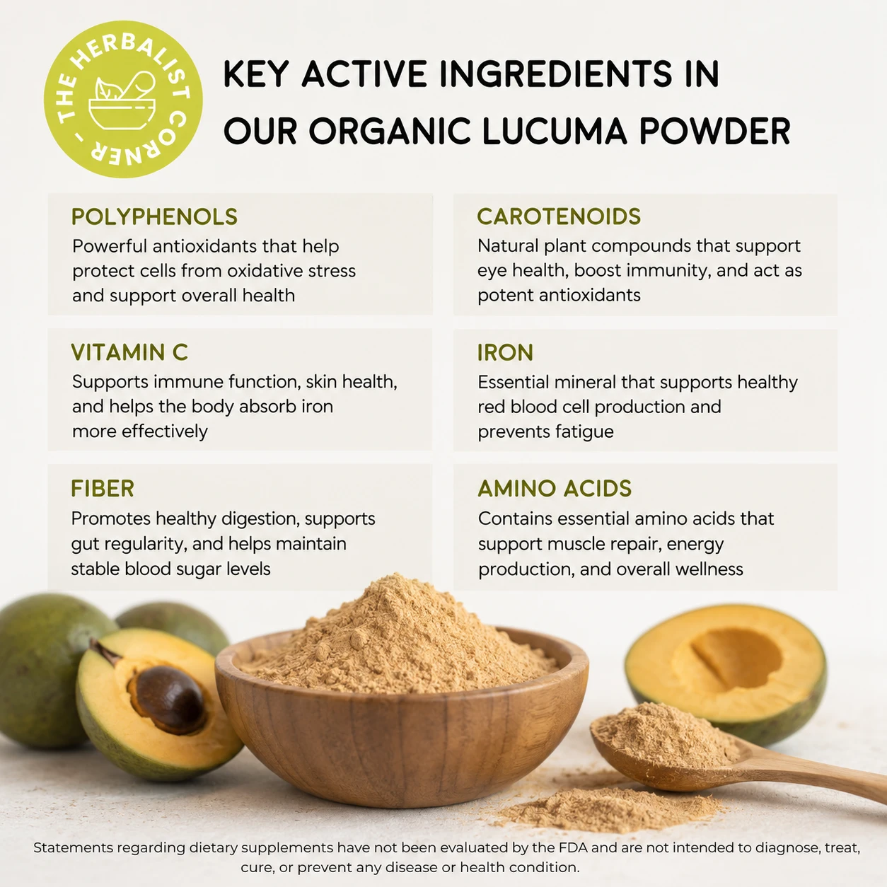 organic lucuma powder key ingredients