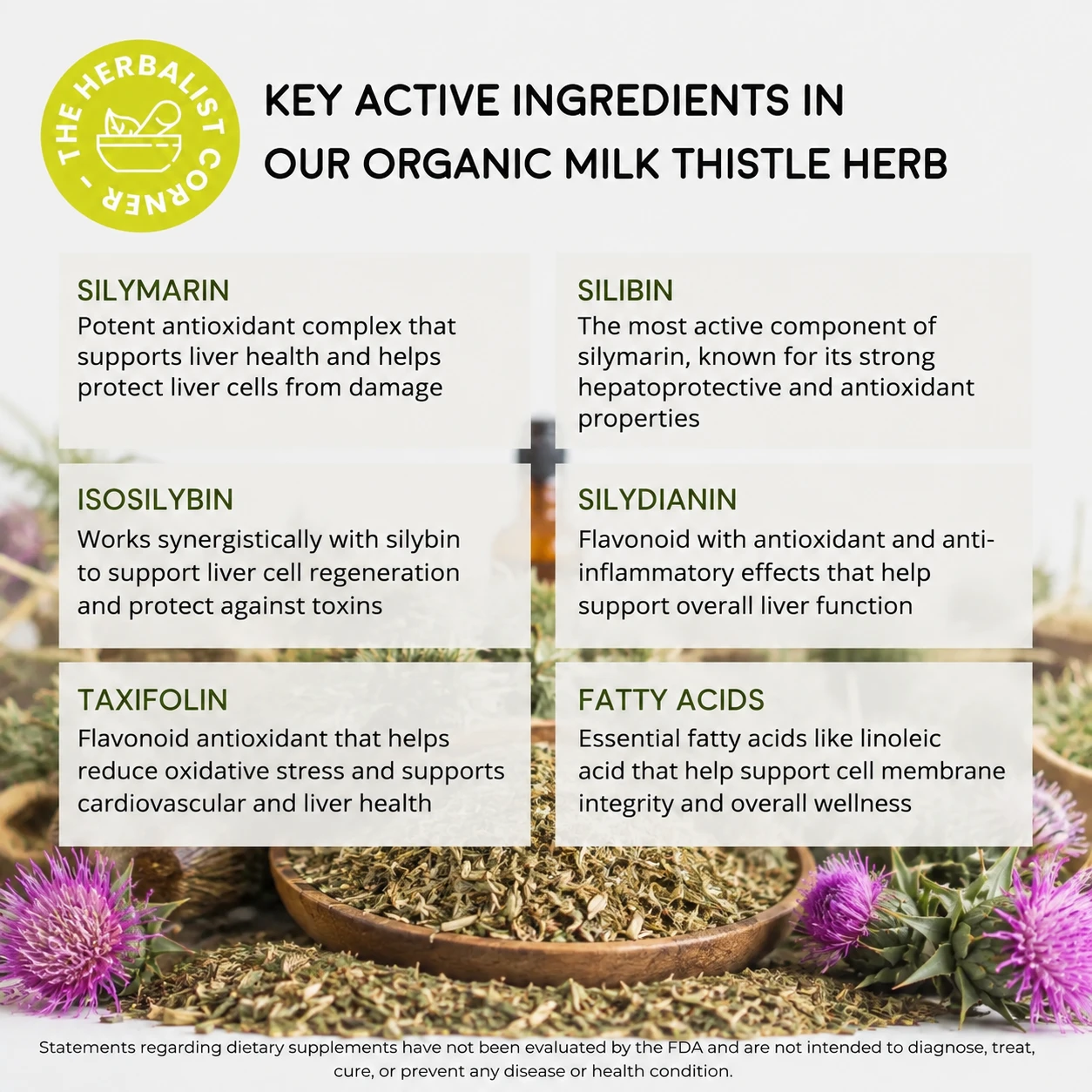 organic milk thistle cut key ingredients