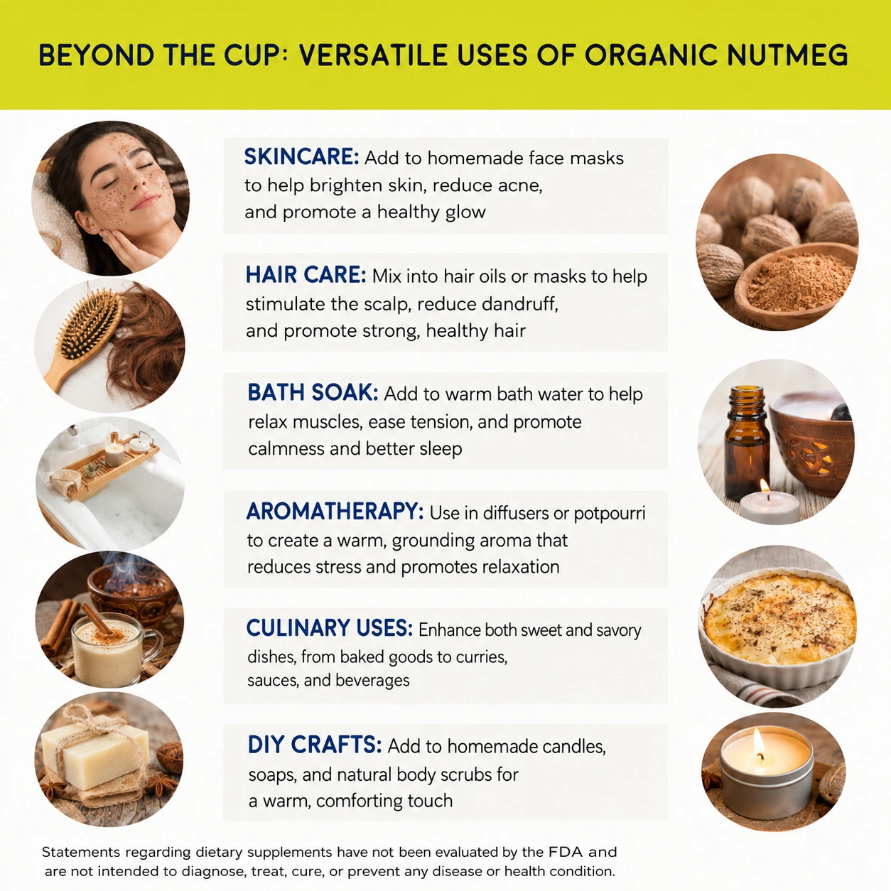 organic nutmeg tbc versatile uses