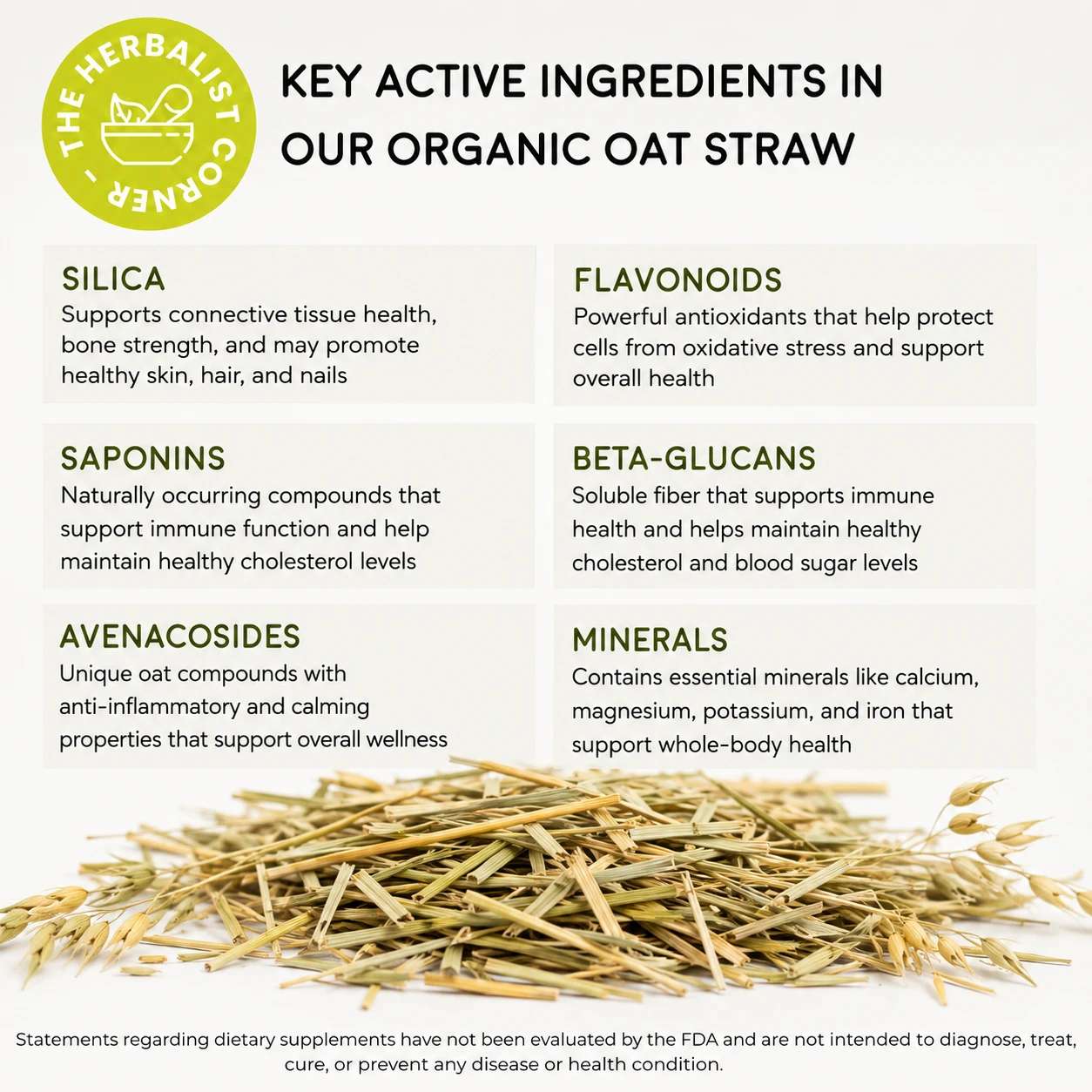 organic oat straw cs key ingredients