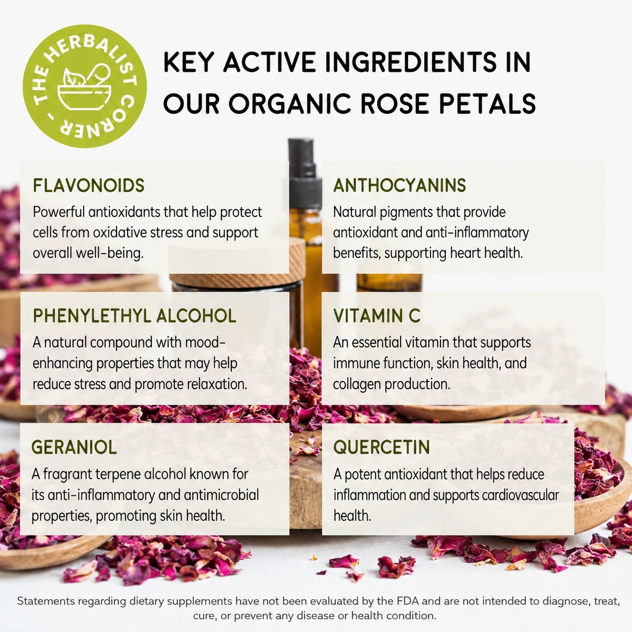 organic rose petals key ingredients