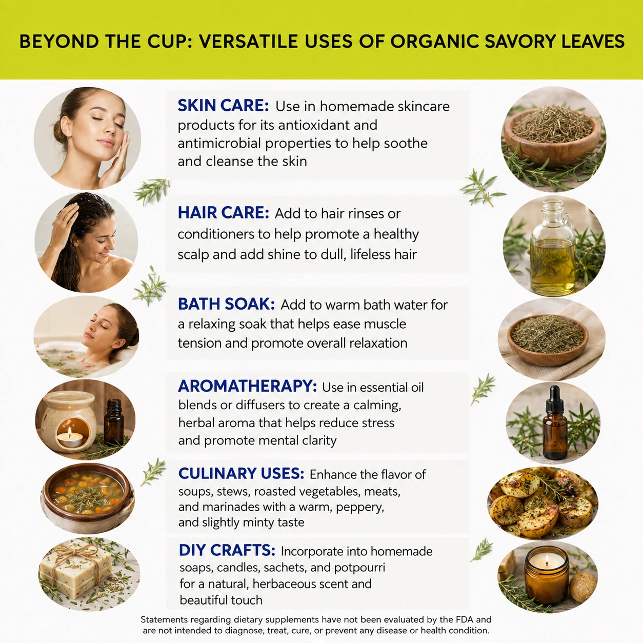 organic savory leaves versatile uses