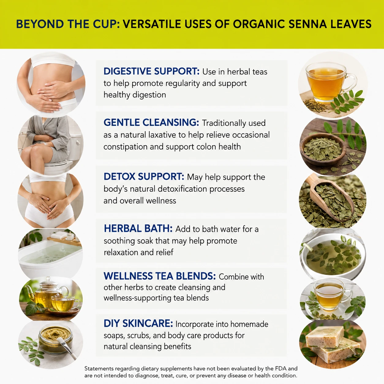 organic senna leaves versatile uses