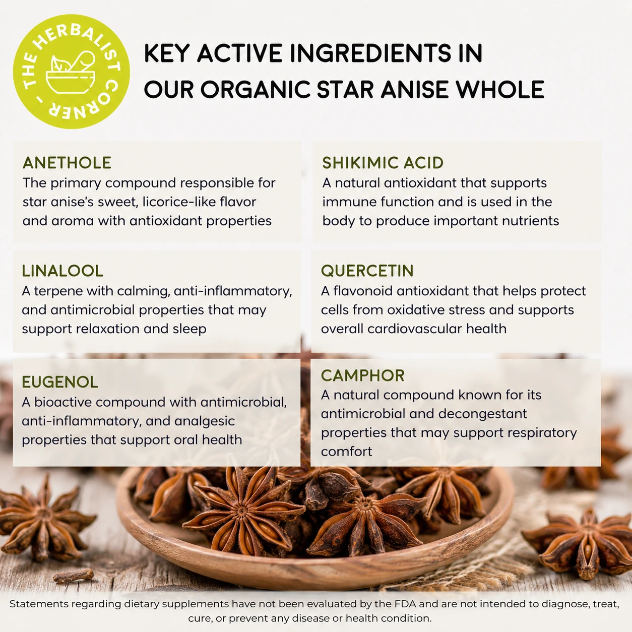 organic star anise whole key ingredients