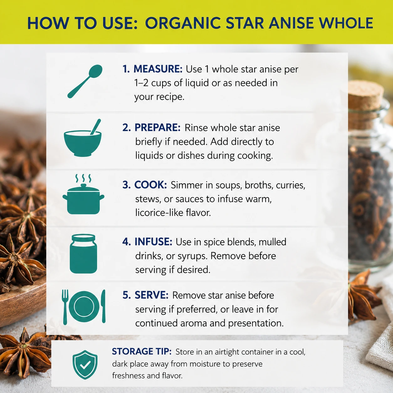 how to brew Star Anise Whole tea