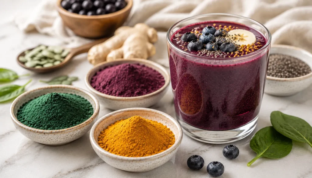 superfood powder smoothie