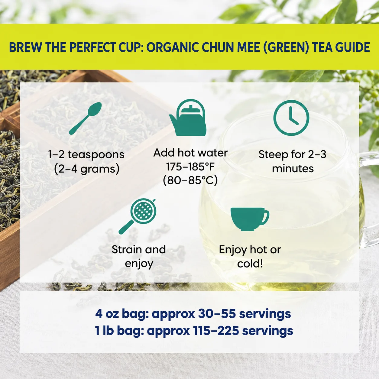 how to brew Chun Mee tea
