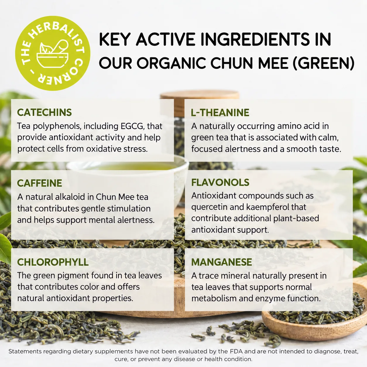 chun mee green key ingredients