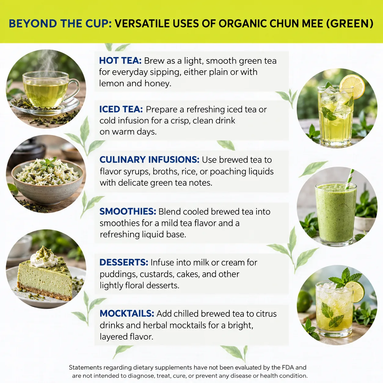 chun mee green versatile uses