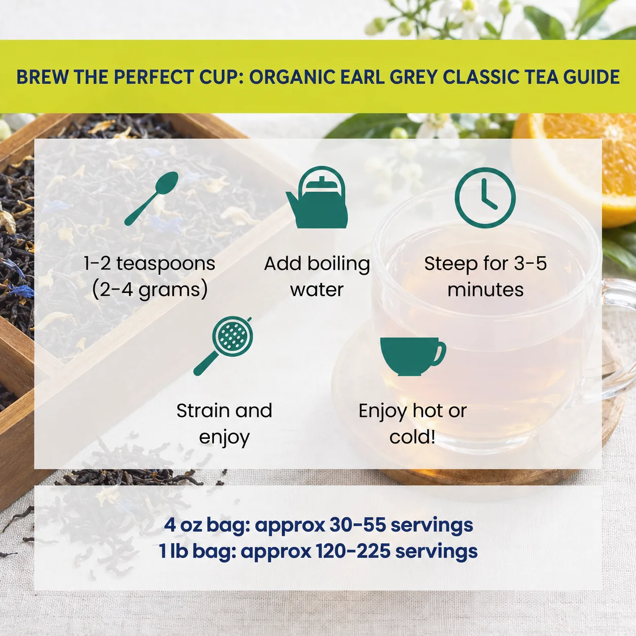 how to brew Earl Grey Classic tea