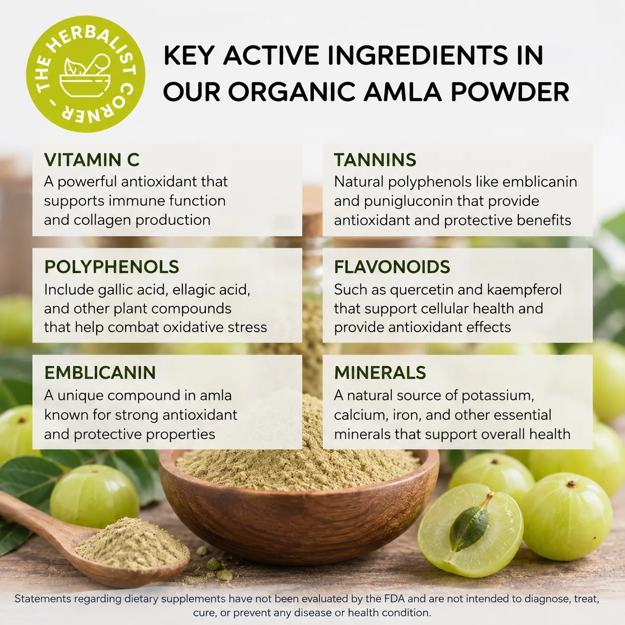 organic amla powder key ingredients
