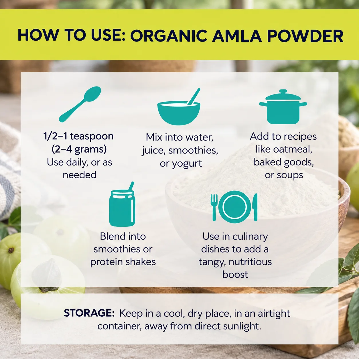 how to use Amla Powder
