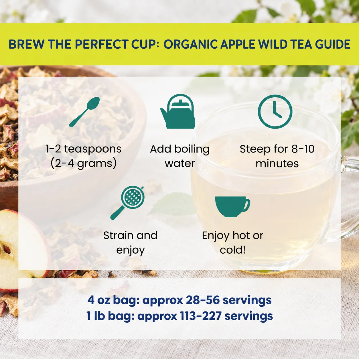 how to brew Apple Wild tea