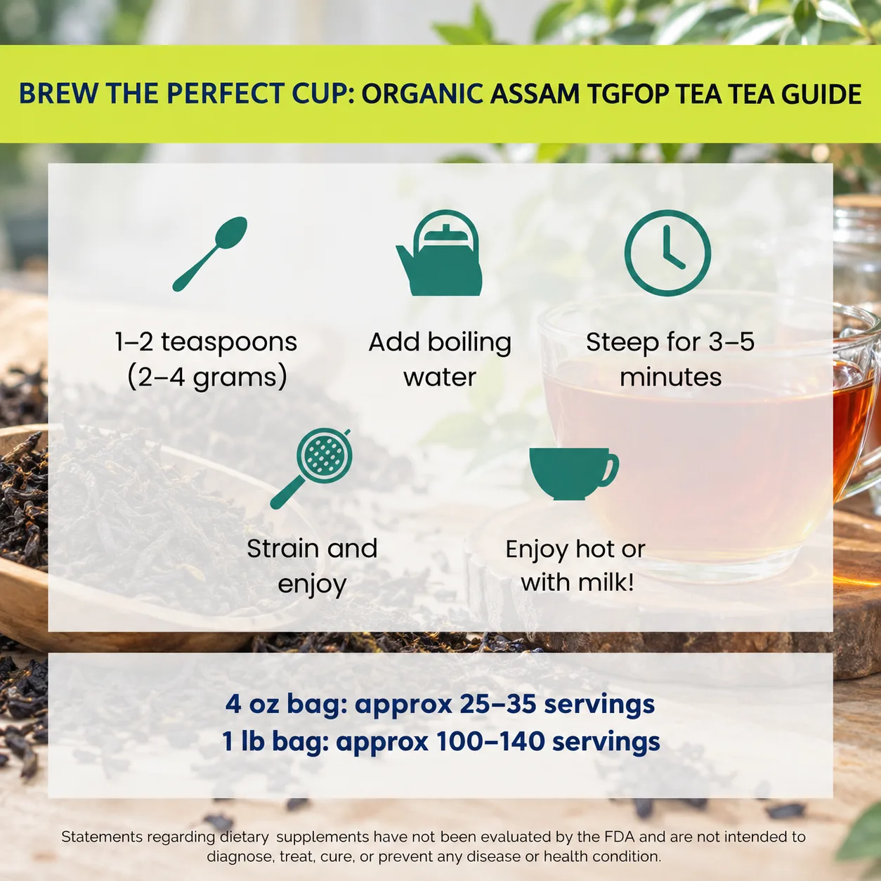 how to brew Assam TGFOP tea