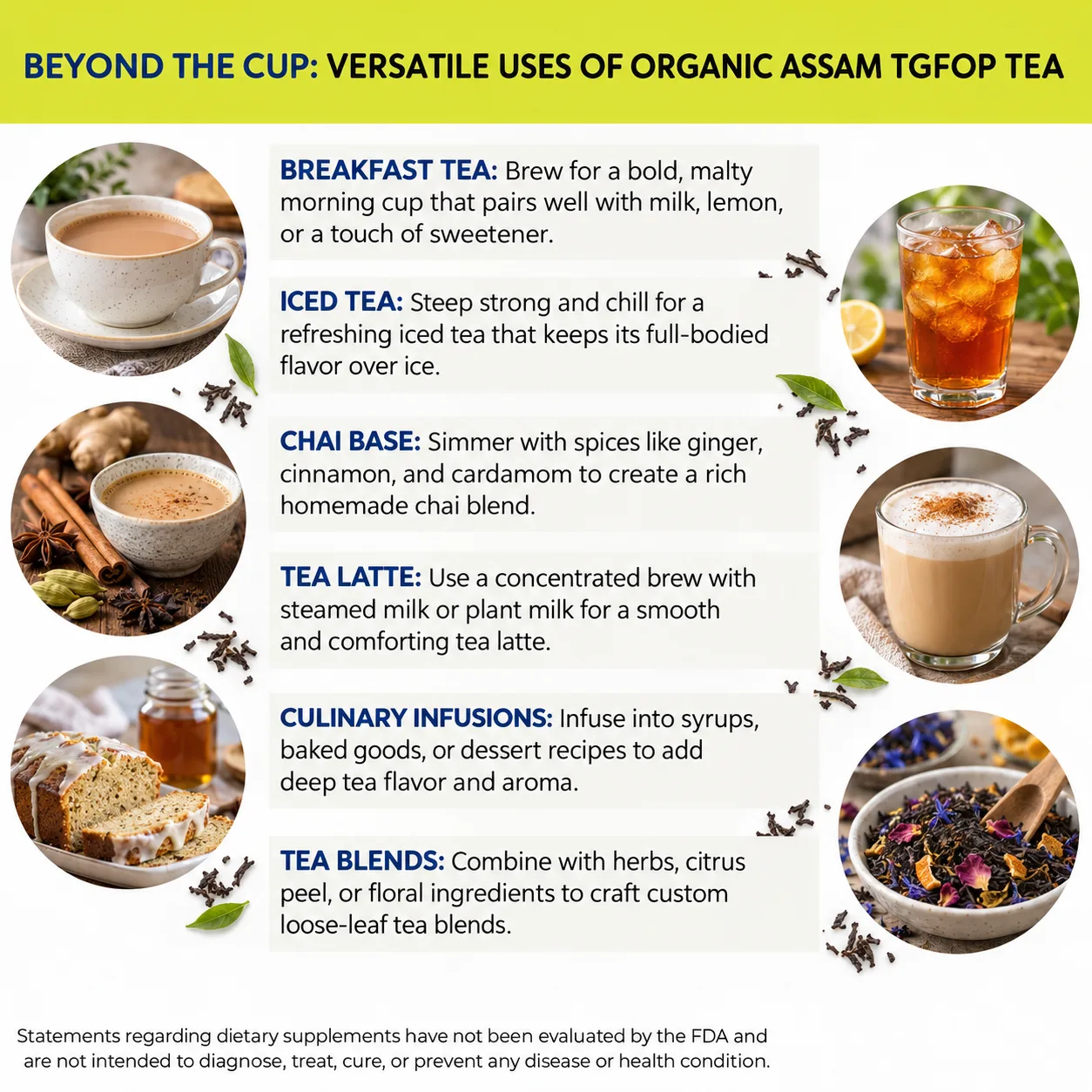 organic assam tgfop tea versatile uses