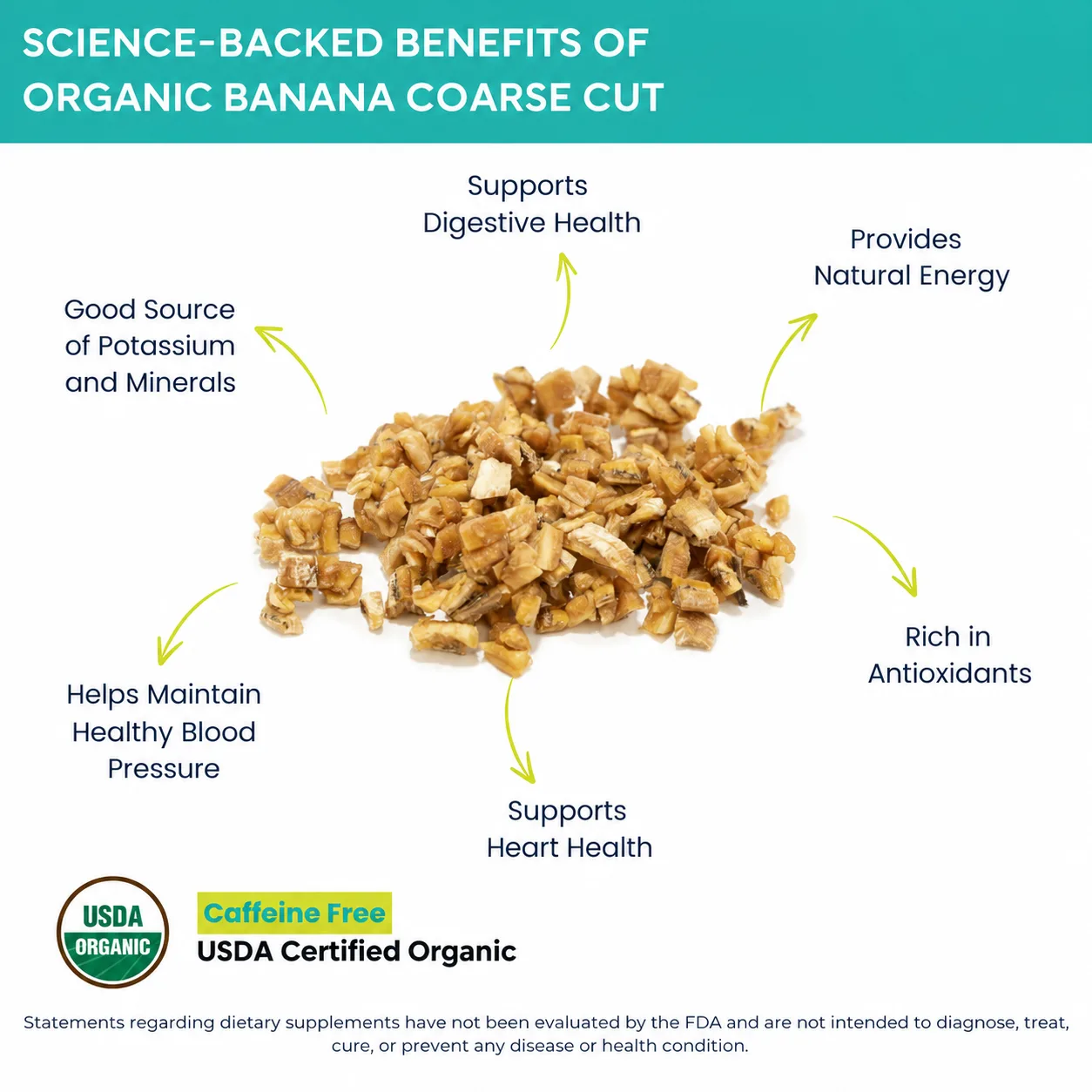 organic banana coarse cut benefits