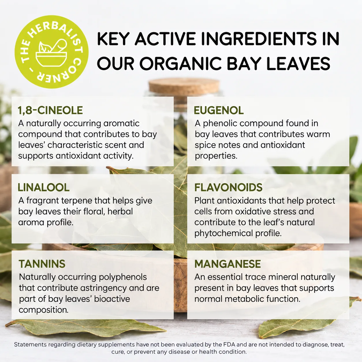 organic bay leaves key ingredients