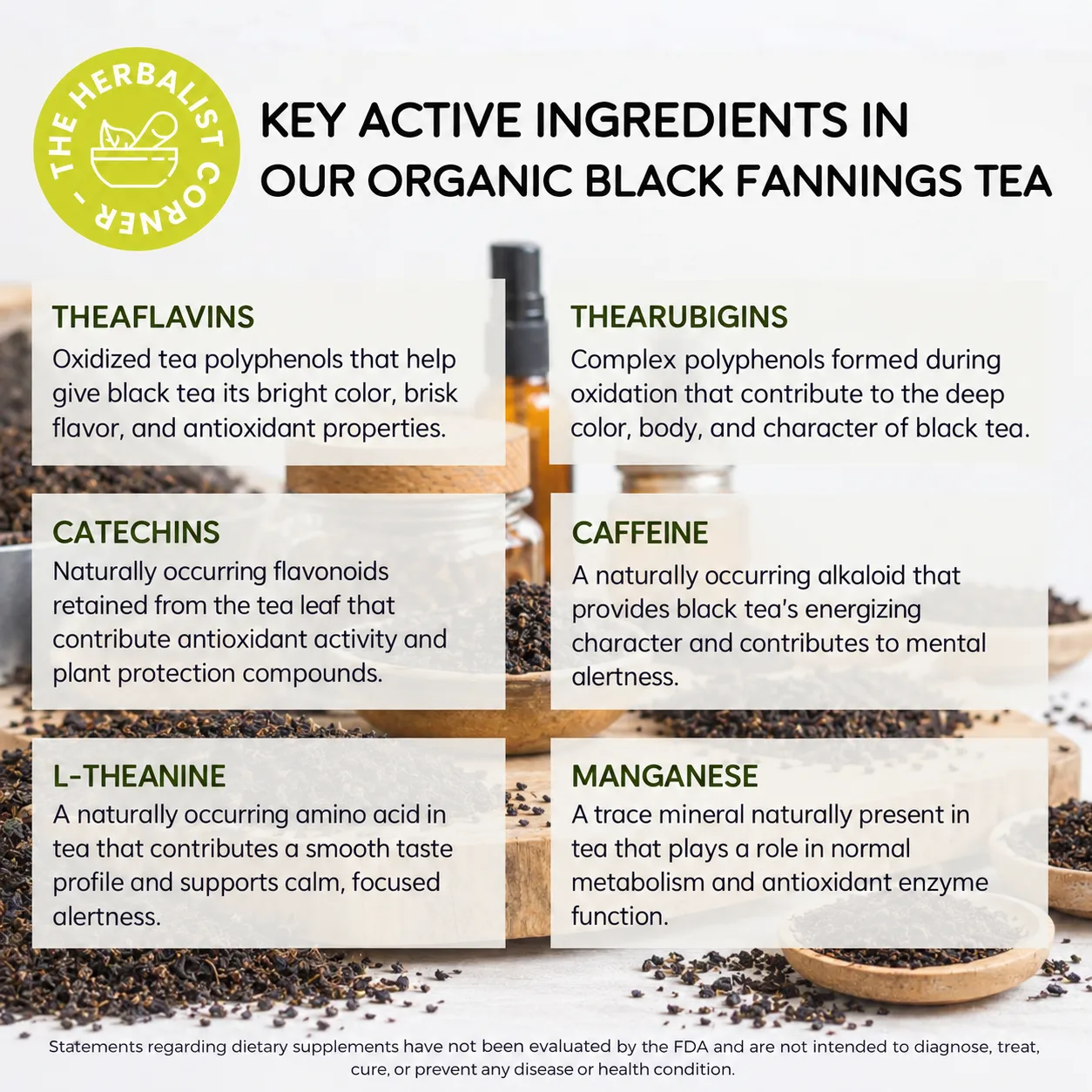 organic black fannings tea key ingredients