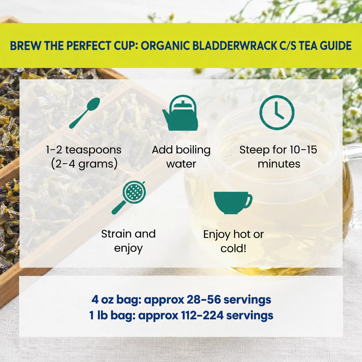 how to brew Bladderwrack tea