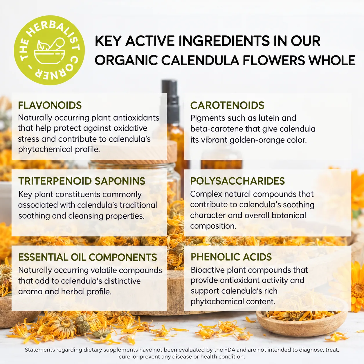 organic calendula flowers whole key ingredients
