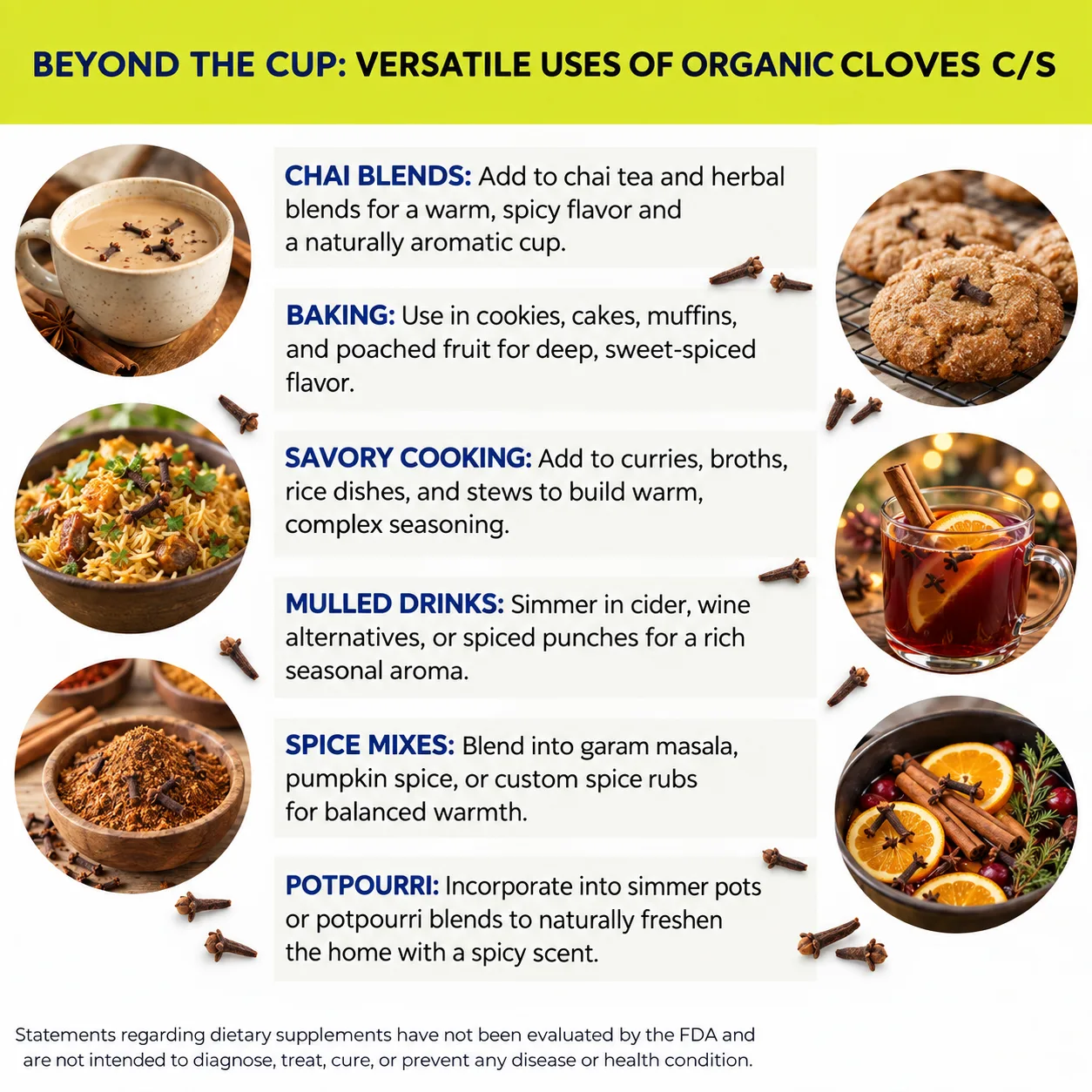 organic cloves cs versatile uses