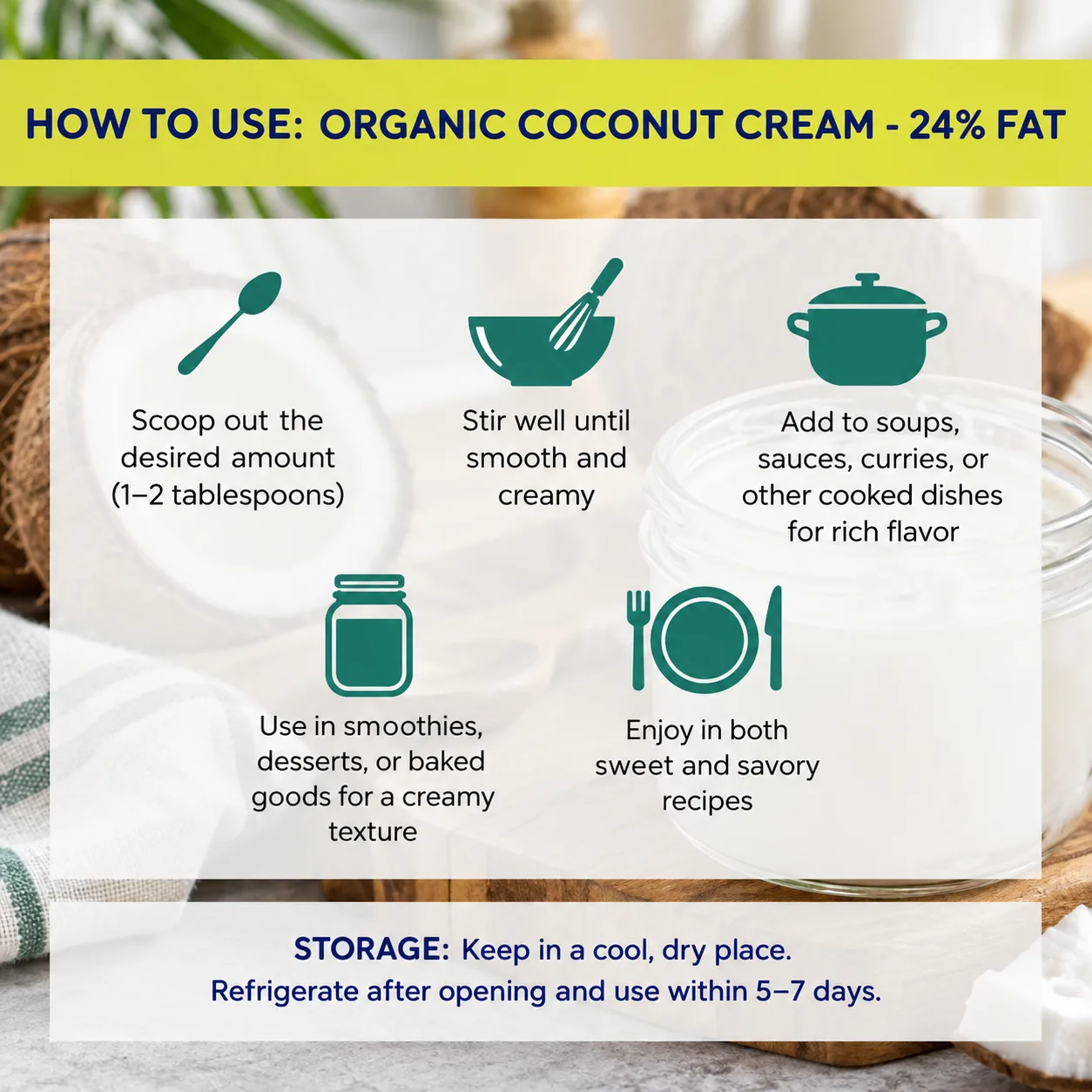 how to use Coconut Cream