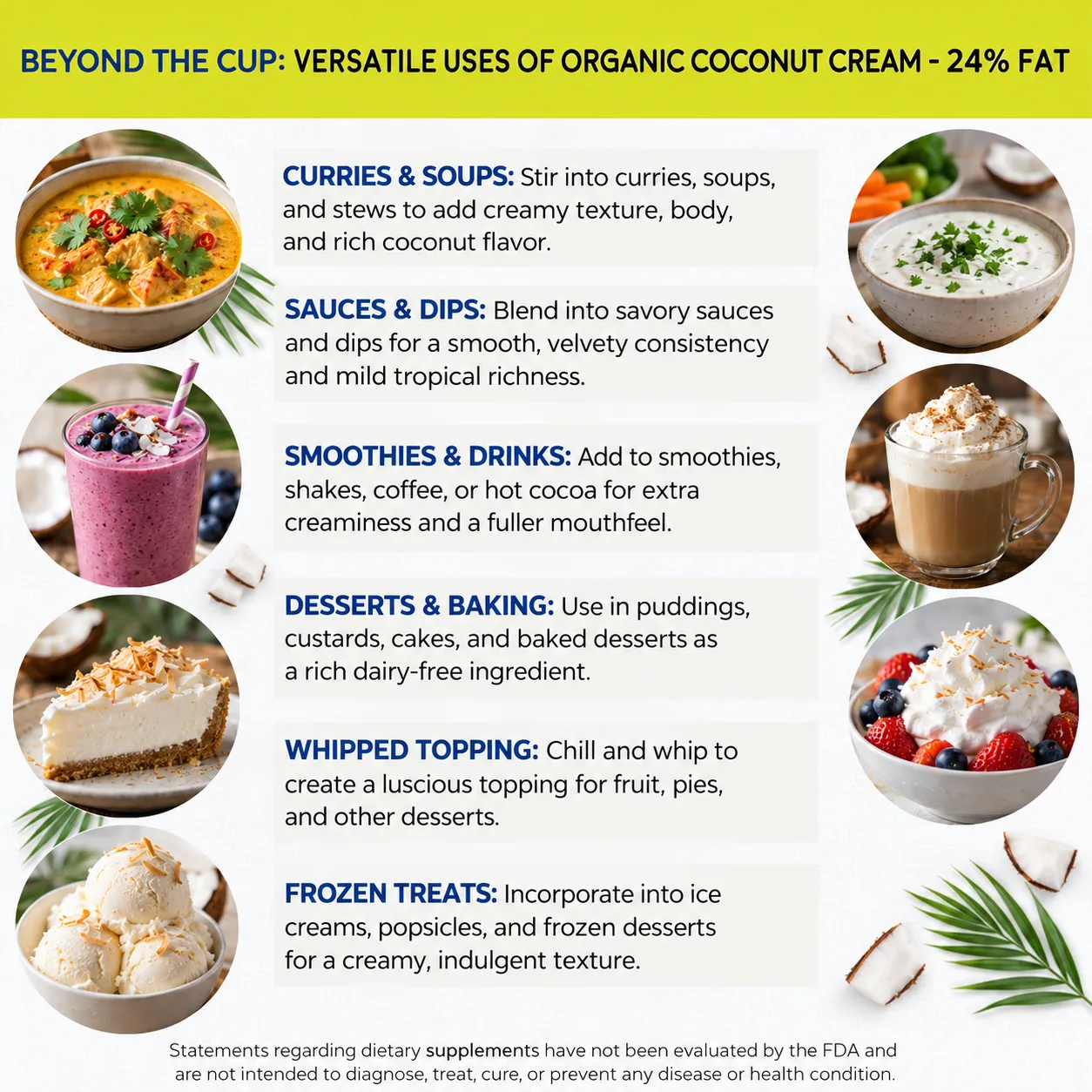 organic coconut cream versatile uses