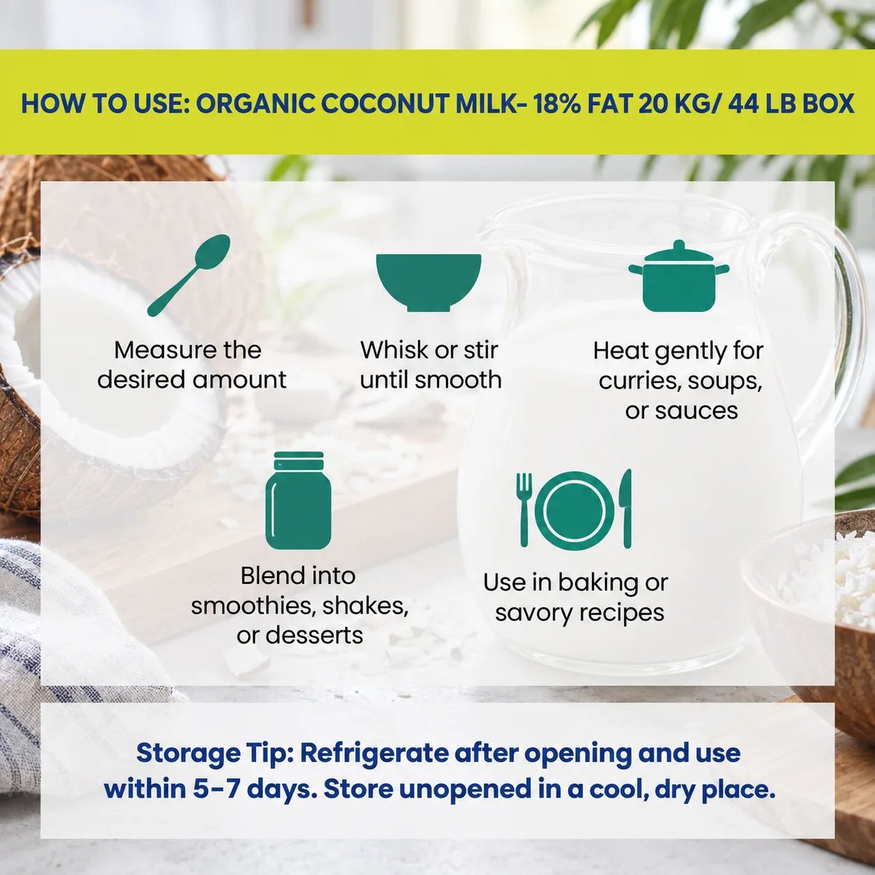 how to use Coconut Milk
